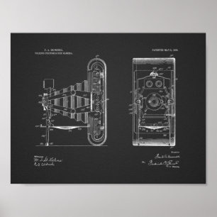 1908 Faltkamera Patent Art Zeichnend Druck Poster