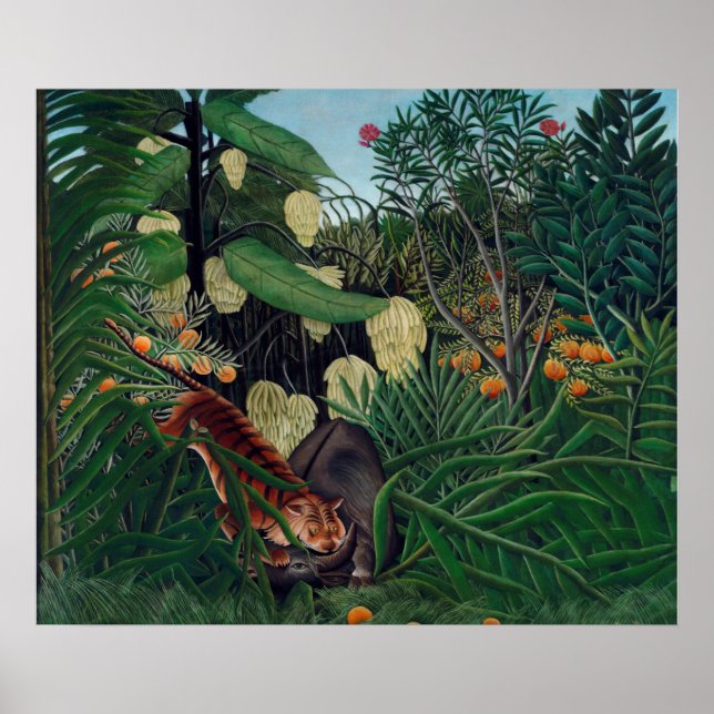 1908  Henri-Rousseau-Gemälde Poster (Vorne)