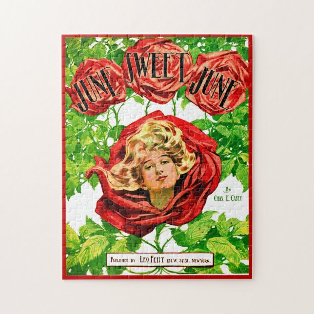 1908 June Sweet June Titelblatt Puzzle (Vertikal)