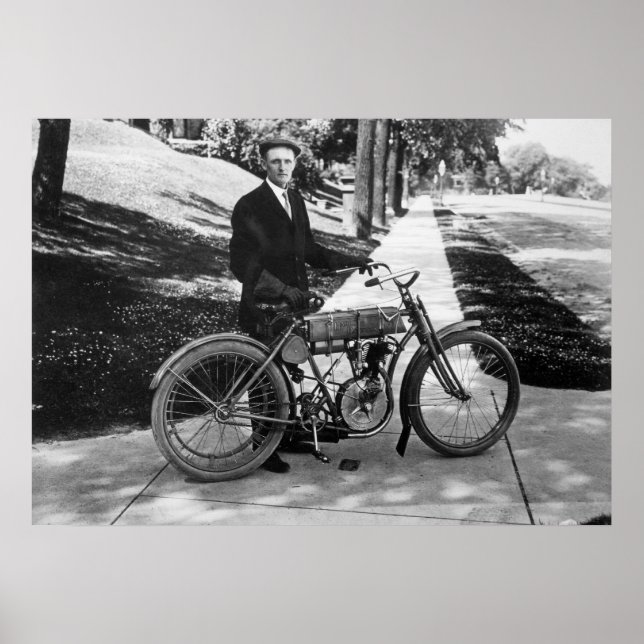 1908 Mitgründer Walter Davidson Poster (Vorne)