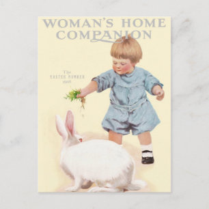 1908! "OSTERNUMMER" JUMMY FRÜHSTÜCKGRASS BUNNY FEIERTAGSPOSTKARTE