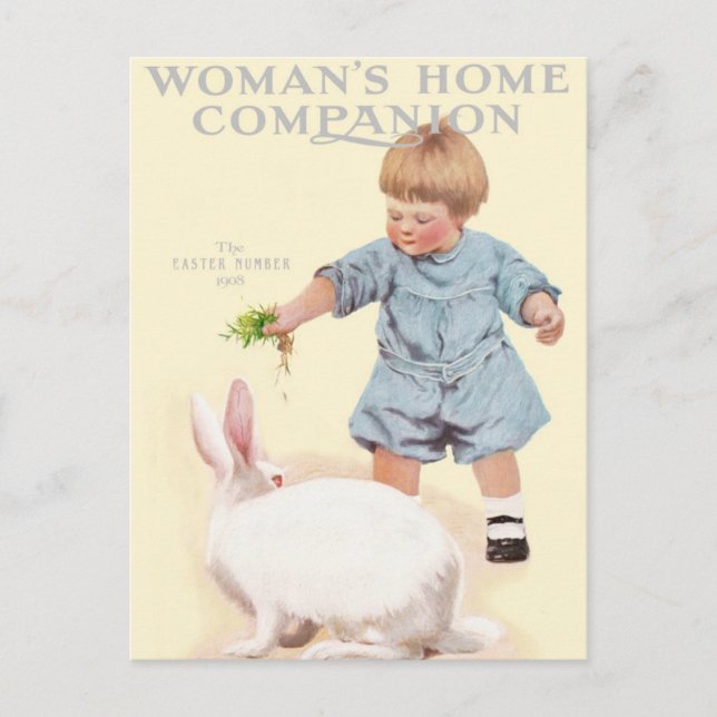 1908! "OSTERNUMMER" JUMMY FRÜHSTÜCKGRASS BUNNY FEIERTAGSPOSTKARTE (Vorderseite)