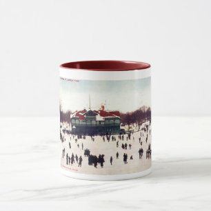1908 Skaten im Lincoln Park, Vintag Inspiriert Tasse