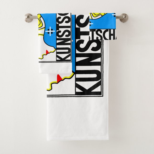 1908 Wiener Jugendstil-Messe Maiden Badhandtuch Set (Insitu)