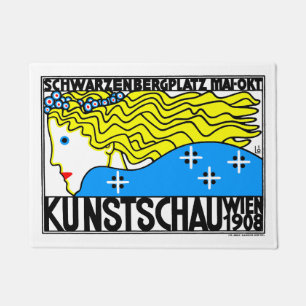 1908 Wiener Jugendstil-Messe Maiden Fußmatte