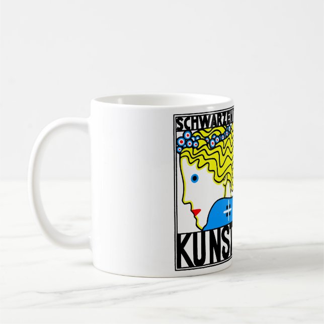 1908 Wiener Jugendstil-Messe Maiden Kaffeetasse (Links)