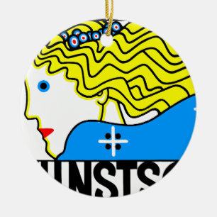 1908 Wiener Jugendstil-Messe Maiden Keramik Ornament