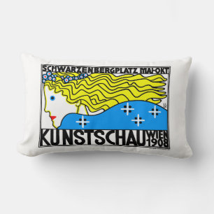 1908 Wiener Jugendstil-Messe Maiden Lendenkissen