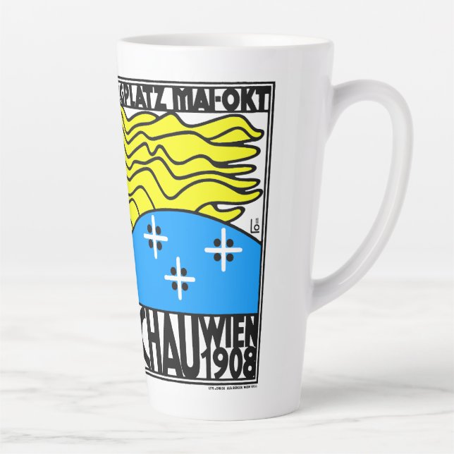 1908 Wiener Jugendstil-Messe Maiden Milchtasse (Rechts)