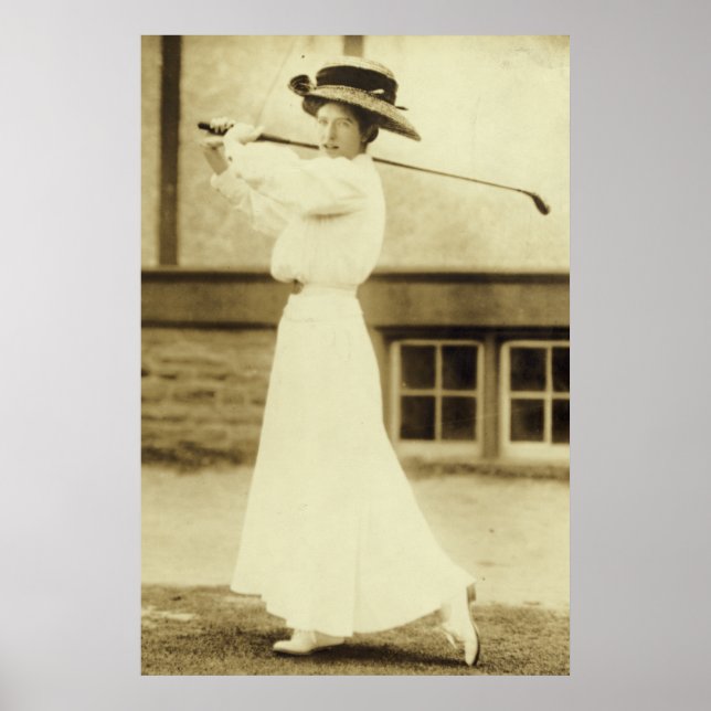 1908 Womens GOLF Champion Katharine Harley Poster (Vorne)