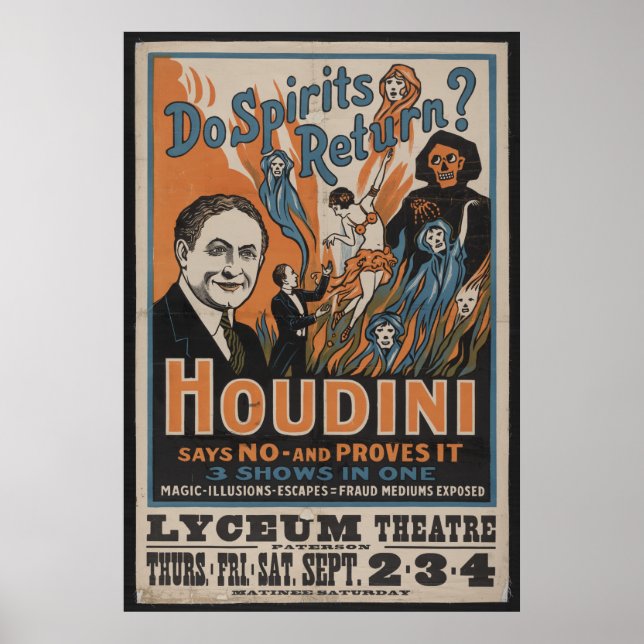 1909 Houdini Poster (Vorne)