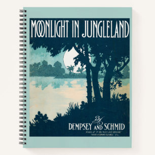 1909 Mondlicht In Jungleland Notenübersicht Notizbuch