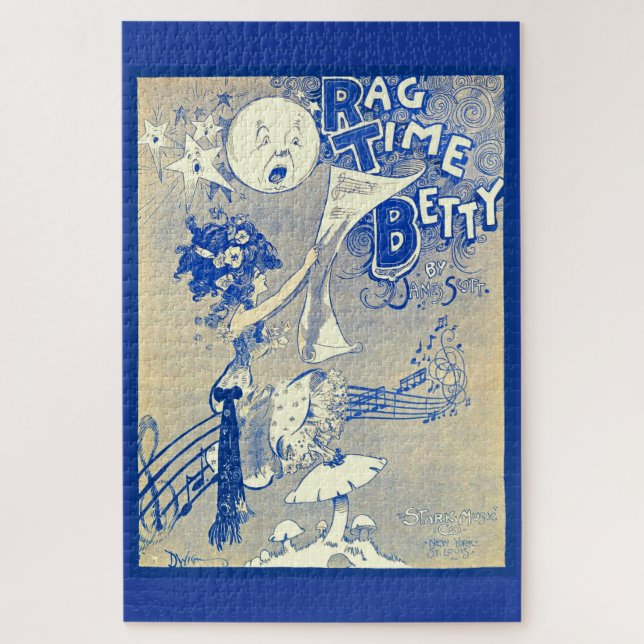 1909 Ragtime Betty Notenkunst Puzzle (Vertikal)