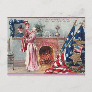 1909 Raphael Tuck Memorial Day Postkarte