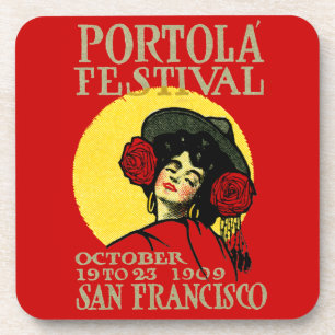 1909 San Francisco Portola Festival Getränkeuntersetzer
