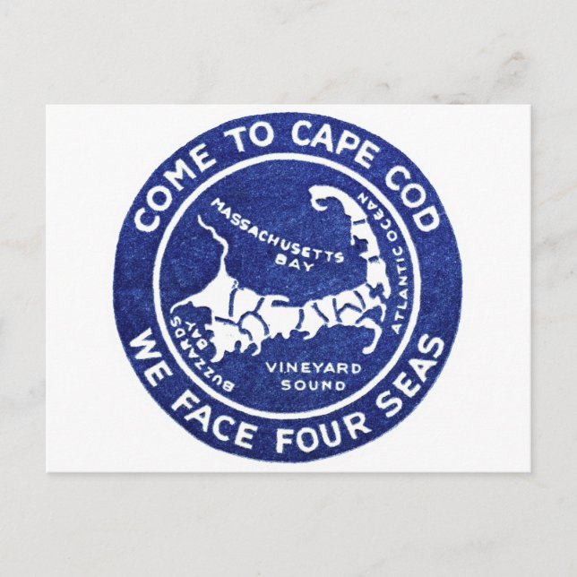 1910 Cape Cod Postkarte (Vorderseite)