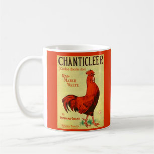 1910 Chanticle Notendruck Kaffeetasse