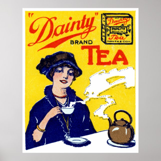 1910 Dainty Tea Poster (Vorne)