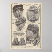 1910 Edwardian French Fashion Print