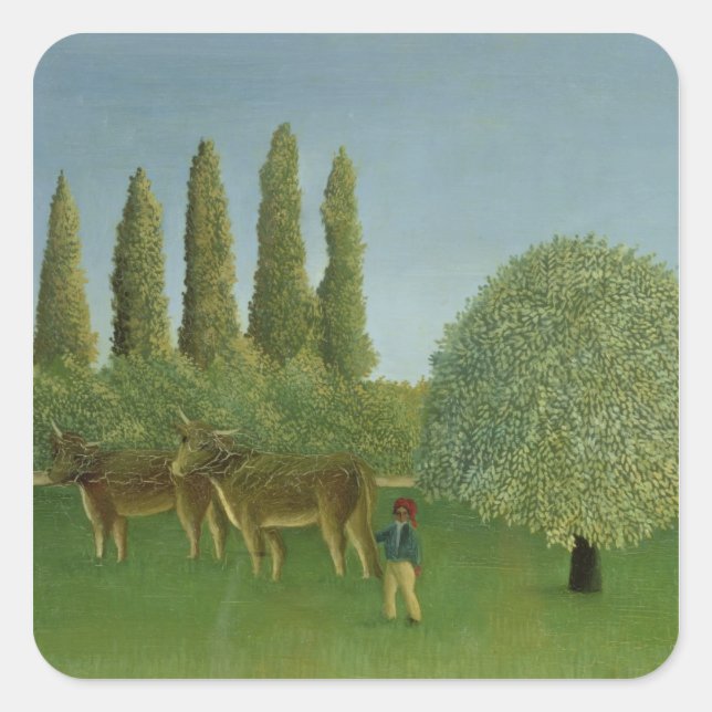 1910 QUADRATISCHER AUFKLEBER (Vorderseite)