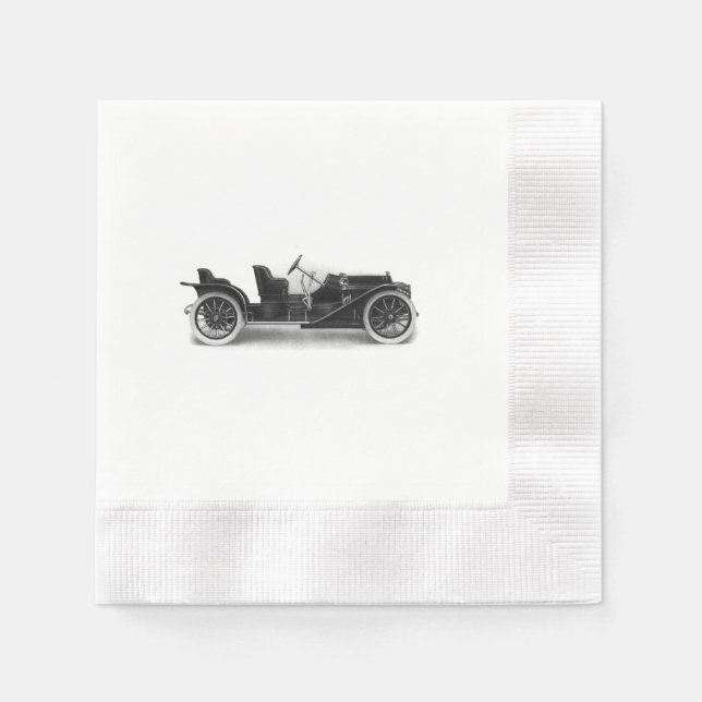 1910 Roadster Classic Antique Automobile Serviette (Vorderseite)