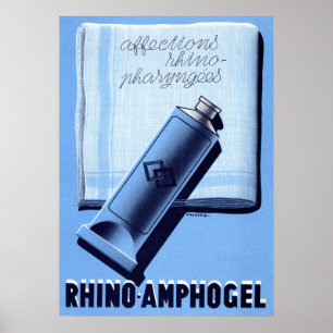 1910 Ronchèse Ampho Vaccin Französisches Plakat