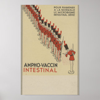 1910 Ronchèse Ampho Vaccin Französisches Plakat