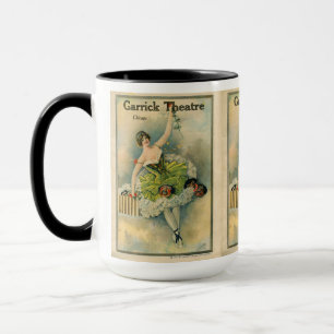 1910 Schönes Thespian Garrick Theater Chicago Tasse
