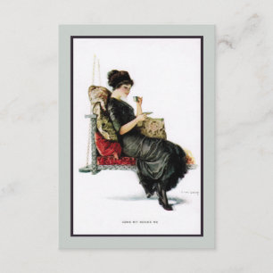 1910s Portal-Schwingen-Tee-Party Einladung