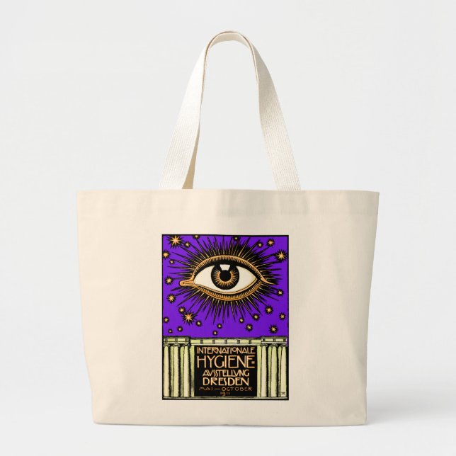 1911 Internationale Hygienekonferenz Dresden Jumbo Stoffbeutel (Vorne)