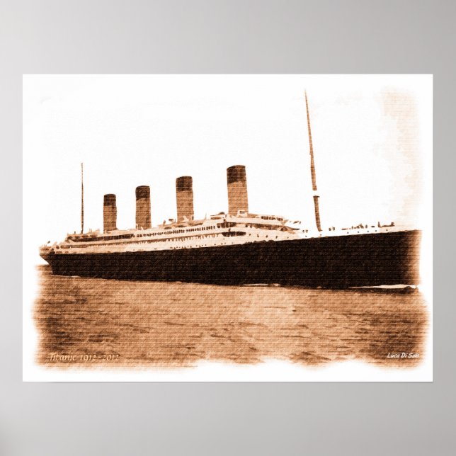 1912-2012 gezeichnet Titanic-Gedenkstätte Poster (Vorne)