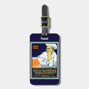 1912 Bäckerei + Süßwarenausstellung Gepäckanhänger