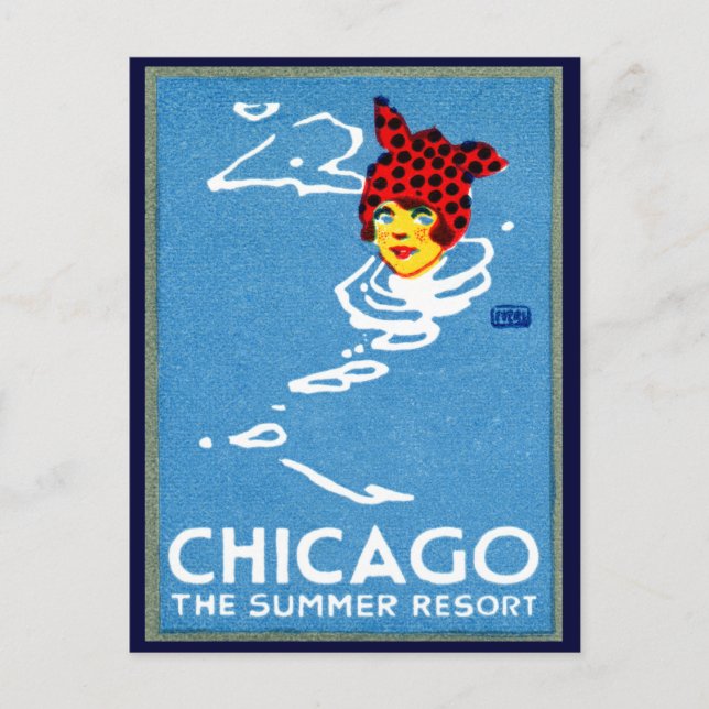 1912 Chicago, The Summer Resort Postkarte (Vorderseite)
