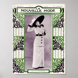 1912 Frau in einem Strippenrock-Anzug Poster
