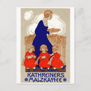 1912 Kaffeeplakat Postkarte
