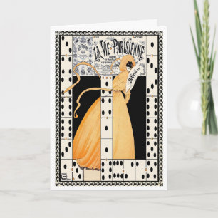 1912"LASS DER SPIELE BEGINNT"ART DECO FRANZÖSISCH  KARTE