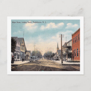 1912, Main St, Englishtown NJ Vintag Postkarte