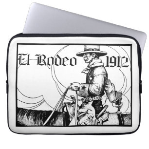 1912 Rodeo Cowboy Country western Art   Laptopschutzhülle