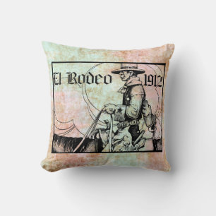 1912 Rodeo-Cowboy-Country-Western-Kunst Kissen