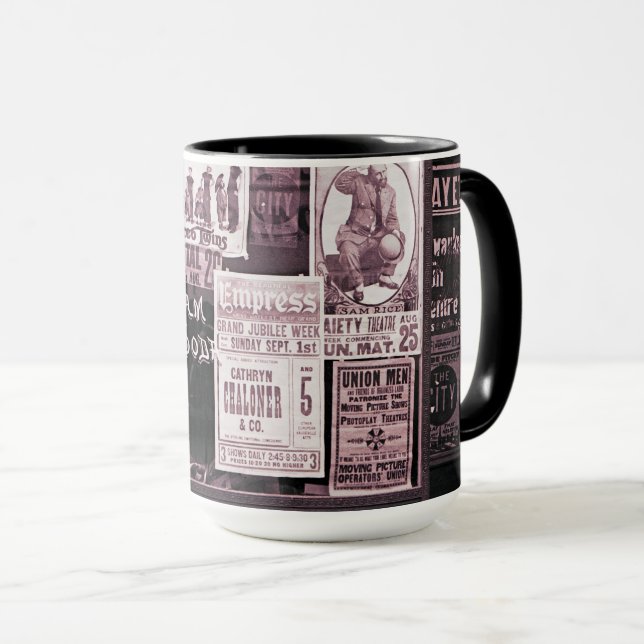 1912 Schaufenster Vaudeville Pro-Gewerkschaft Mani Tasse (VorderseiteRechts)