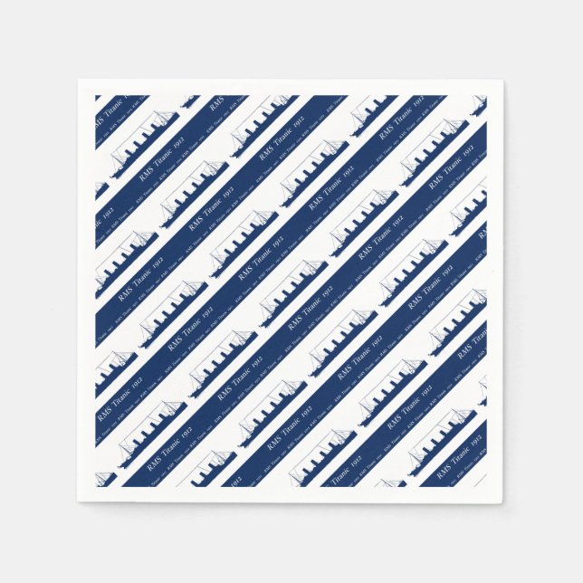 1912 Titanic 3 Serviette (Vorderseite)