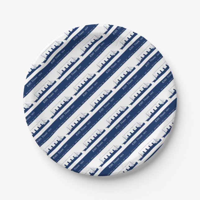 1912 titanische 3 pappteller (Vorderseite)