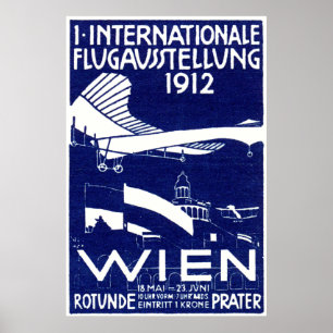 1912 Wiener Luftausstellungsposter Poster
