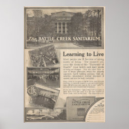 1913 Battle Creek Sanitarium, Michigan Poster