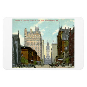 1913 Broad St., Philadelphia Vintage-Postkarte Magnet