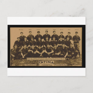 1913 Cincinnati Reds Fatima Tobacco Card Print Postkarte