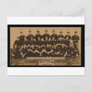 1913 Cincinnati Reds Fatima Tobacco Card Print Postkarte