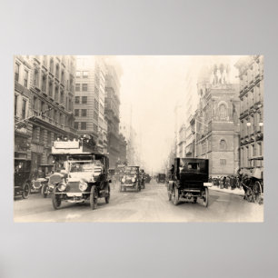 1913 Fifth Avenue New York Vintage-Foto Poster