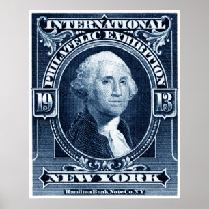 1913 Philatelieausstellung in New York Poster