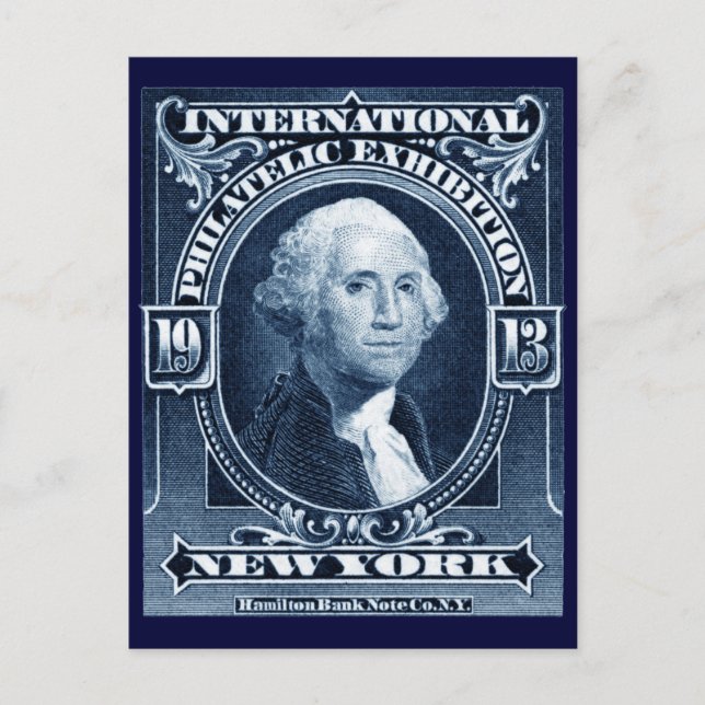 1913 Philatelieausstellung in New York Postkarte (Vorderseite)